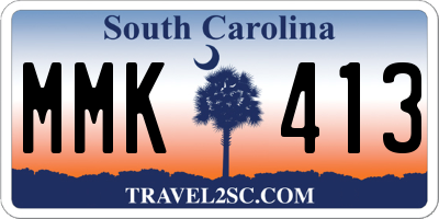 SC license plate MMK413