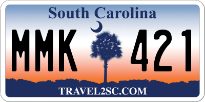 SC license plate MMK421