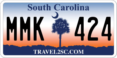 SC license plate MMK424