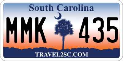 SC license plate MMK435