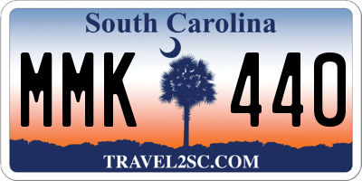 SC license plate MMK440