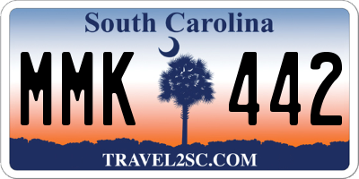 SC license plate MMK442