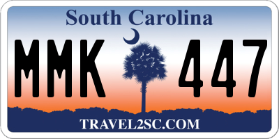 SC license plate MMK447