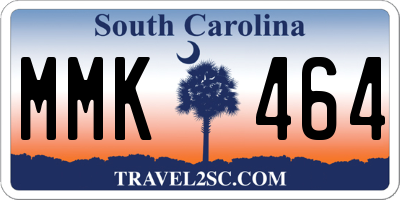 SC license plate MMK464