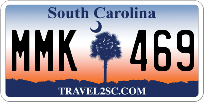SC license plate MMK469