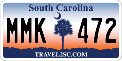 SC license plate MMK472