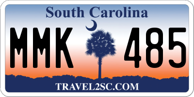 SC license plate MMK485