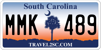 SC license plate MMK489