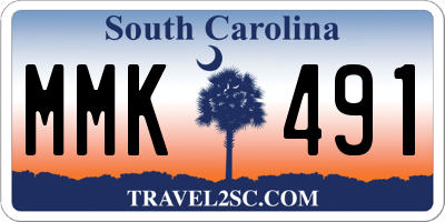 SC license plate MMK491