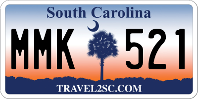 SC license plate MMK521