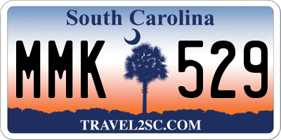 SC license plate MMK529