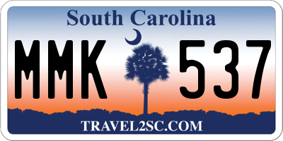 SC license plate MMK537