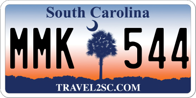 SC license plate MMK544