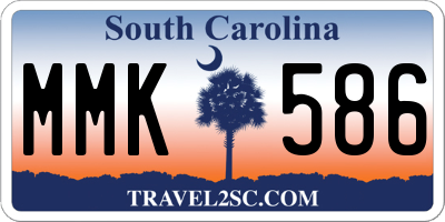 SC license plate MMK586