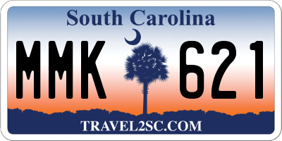 SC license plate MMK621
