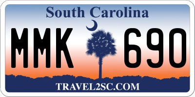 SC license plate MMK690