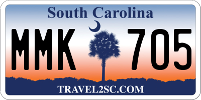 SC license plate MMK705