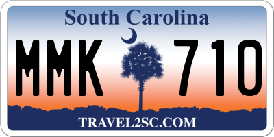 SC license plate MMK710