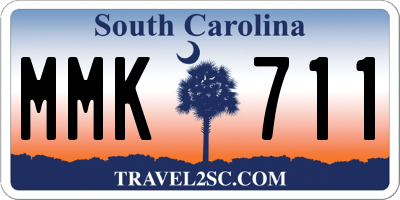 SC license plate MMK711