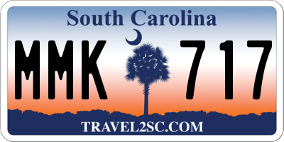 SC license plate MMK717