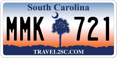 SC license plate MMK721