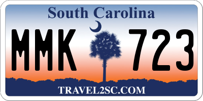 SC license plate MMK723
