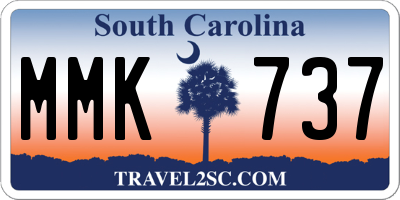 SC license plate MMK737
