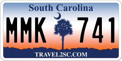 SC license plate MMK741