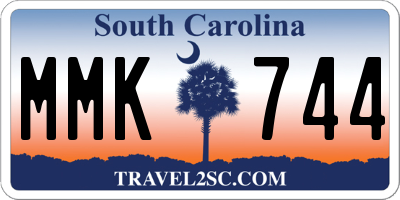 SC license plate MMK744