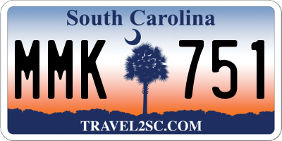 SC license plate MMK751
