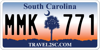 SC license plate MMK771