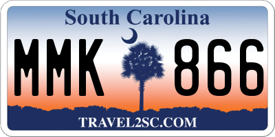 SC license plate MMK866