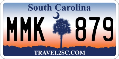 SC license plate MMK879