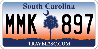 SC license plate MMK897