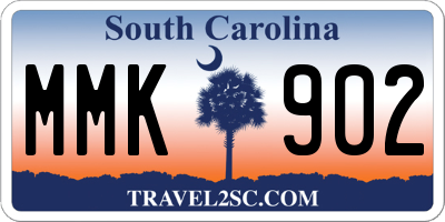 SC license plate MMK902