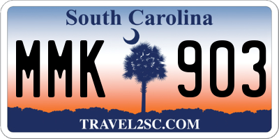 SC license plate MMK903