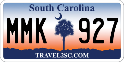 SC license plate MMK927