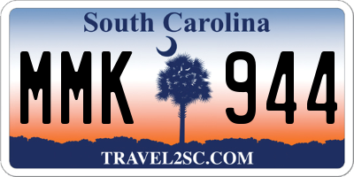 SC license plate MMK944