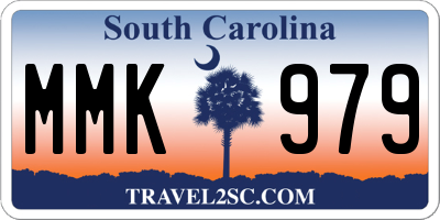 SC license plate MMK979