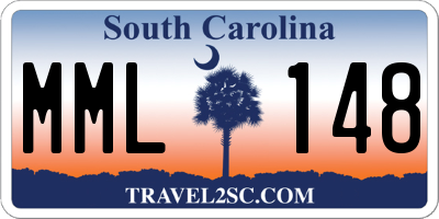 SC license plate MML148