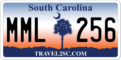 SC license plate MML256