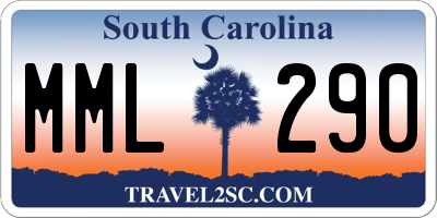 SC license plate MML290
