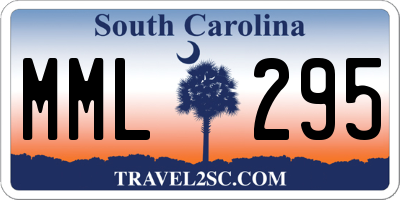 SC license plate MML295