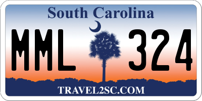 SC license plate MML324