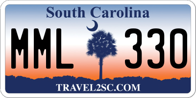 SC license plate MML330