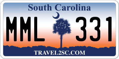 SC license plate MML331