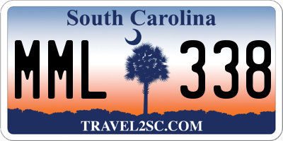 SC license plate MML338