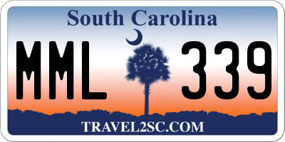 SC license plate MML339