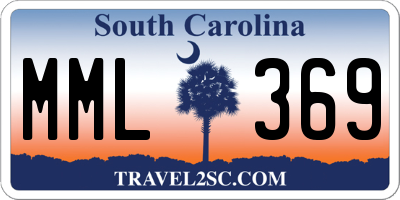 SC license plate MML369