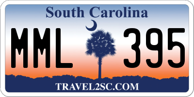 SC license plate MML395